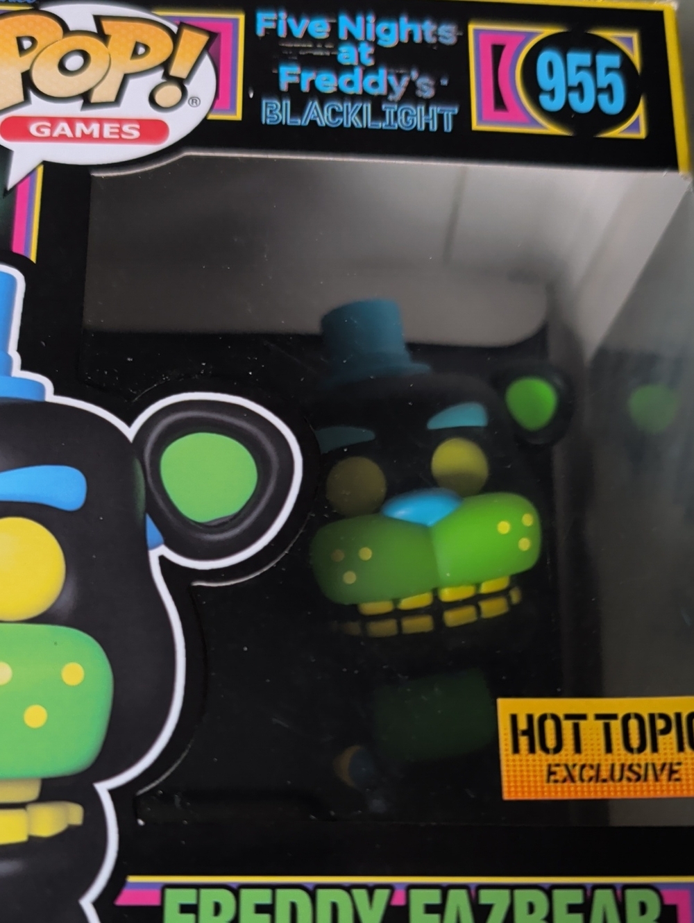 Funko Games Five Nights at Freddy's Blacklight Freddy Fazbear - Green/Black